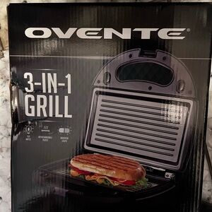 Ovente 3-in-1 Grill nonstick sandwhich press, waffle maker